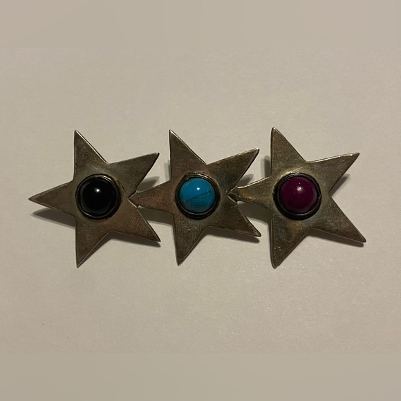 Sterling Jewelry - Vintage STARS Exclusively Lord & Taylor Sterling Silver Brooch #9551